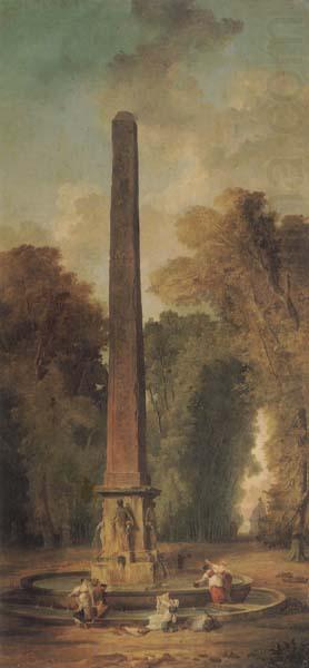ROBERT, Hubert Landscape with Obelisk china oil painting image